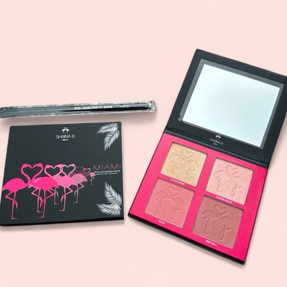 NEW Shaina B. Miami Blush & Highlight Palette Bundle